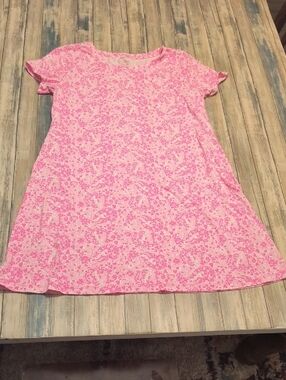 Lilly Pulitzer Women's Cody Short Sleeve Dress Pink Shandy Invest A Gator Sz Xl